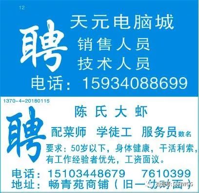 白塔附近最新招聘信息全面汇总